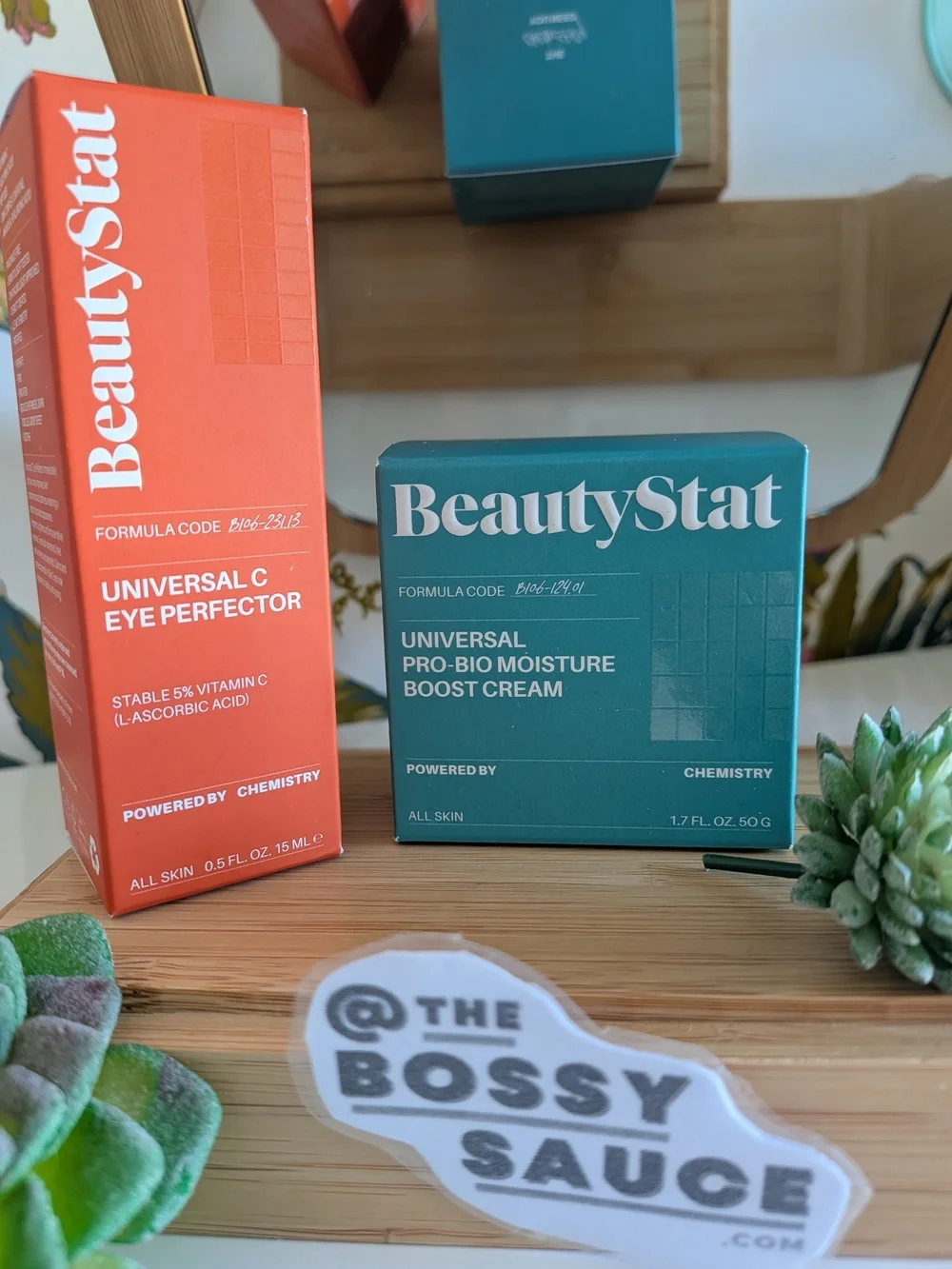 BeautyStat Universal C Eye Perfector + Pro-Bio Moisture Boost Cream Duo NWT